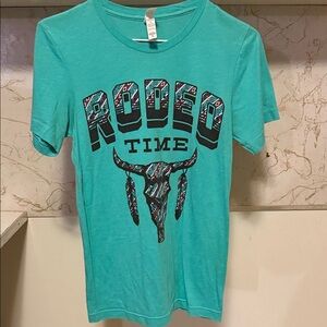 Teal Rodeo Time T-Shirt